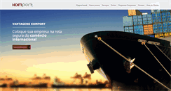 Desktop Screenshot of komport.com.br